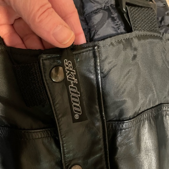 Vintage SKI-DOO Racing Rotax Leather snowmobile pants Mens size small - Picture 4 of 7